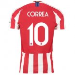 Thailande Maillot Atlético De Madrid NO.10 Correa Domicile 2019 2020 Rouge