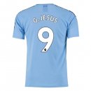 Maillot Manchester City NO.9 G.Jesus Domicile 2019 2020 Bleu