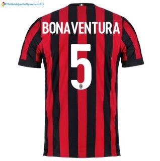 Maillot Milan Domicile Bonaventura 2017 2018