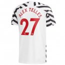 Maillot Manchester United NO.27 Alex Telles Third 2020 2021 Blanc