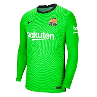 Thailande Maillot Barcelona Gardien ML 2020 2021 Vert Thailande Maillot Barcelona Gardien ML 2020 2021 Vert