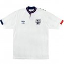 Thailande Maillot Angleterre Replica Domicile Retro 1989 Blanc