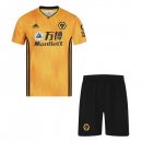 Maillot Wolves Domicile Enfant 2019 2020 Jaune