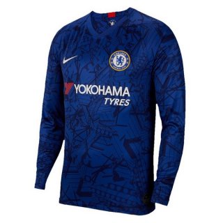 Maillot Chelsea Domicile ML 2019 2020 Bleu