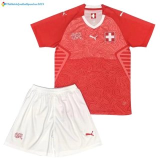 Maillot Suisse Enfant Domicile 2018 Rouge