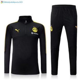 Survetement Borussia Dortmund 2017 2018 Noir Marine Jaune