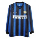 Maillot Inter Milan Domicile ML Retro 2010 2011 Bleu