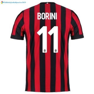 Maillot Milan Domicile Borini 2017 2018 Maillot Milan Domicile Borini 2017 2018