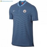 Polo Manchester City 2017 2018 Gris Bleu