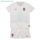 Maillot Portugal Exterieur Enfant 2018 Blanc