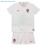 Maillot Portugal Exterieur Enfant 2018 Blanc