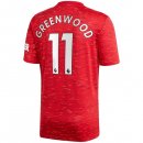 Maillot Manchester United NO.11 Greenwood Domicile 2020 2021 Rouge