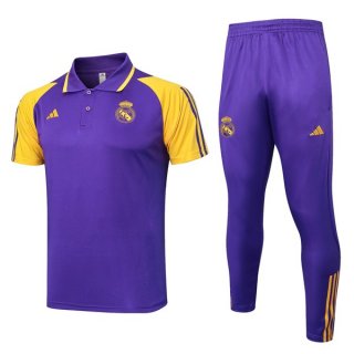 Polo Real Madrid Ensemble Complet 2024 2025 Purpura Jaune Polo Real Madrid Ensemble Complet 2024 2025 Purpura Jaune