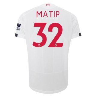 Maillot Liverpool NO.32 Matip Exterieur 2019 2020 Blanc Maillot Liverpool NO.32 Matip Exterieur 2019 2020 Blanc