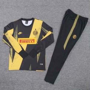 Survetement Inter Milan 2019 2020 Noir Jaune Rouge