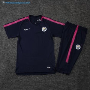 Entrainement Manchester City Conjunto Completo 2017 2018 Bleu Marine