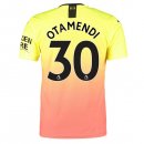 Maillot Manchester City NO.30 Otamendi Third 2019 2020 Orange