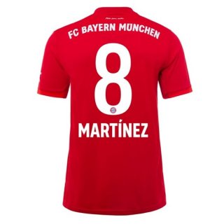 Maillot Bayern Munich NO.8 Martinez Domicile 2019 2020 Rouge Maillot Bayern Munich NO.8 Martinez Domicile 2019 2020 Rouge