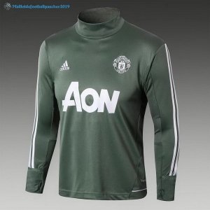 Survetement Manchester United 2017 2018 Vert Blanc