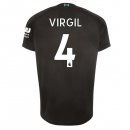 Maillot Liverpool NO.4 Virgil Third 2019 2020 Noir