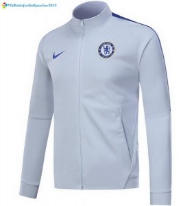 Survetement Chelsea 2017 2018 Gris Clair Bleu