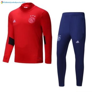 Survetement Ajax 2017 2018 Rouge Bleu Survetement Ajax 2017 2018 Rouge Bleu
