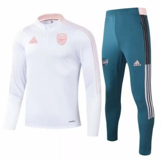 Survetement Arsenal 2021 2022 Blanc Vert Rose