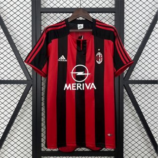 Thailande Maillot AC Milan Domicile Retro 2003-2004