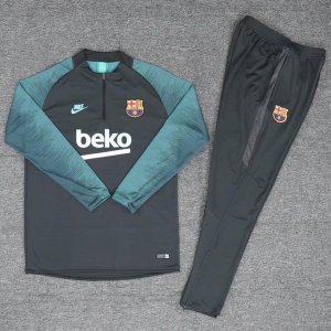 Survetement Barcelona 2019 2020 Noir Vert Gris
