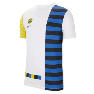 Entrainement Inter Milan 2021 2022 Blanc Bleu Jaune Entrainement Inter Milan 2021 2022 Blanc Bleu Jaune