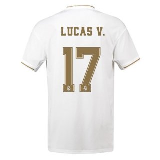 Maillot Real Madrid NO.17 Lucas V. Domicile 2019 2020 Blanc Maillot Real Madrid NO.17 Lucas V. Domicile 2019 2020 Blanc
