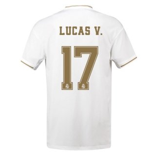 Maillot Real Madrid NO.17 Lucas V. Domicile 2019 2020 Blanc