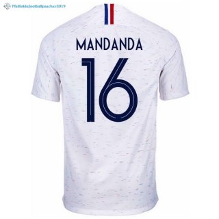 Maillot France Exterieur Mandanda 2018 Blanc