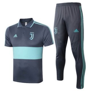 Polo Ensemble Complet Juventus 2020 2021 Gris Vert Polo Ensemble Complet Juventus 2020 2021 Gris Vert
