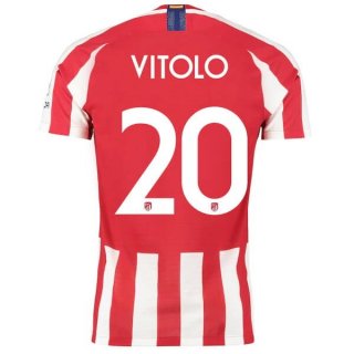 Thailande Maillot Atlético De Madrid NO.20 Vitolo 2019 2020 Rouge