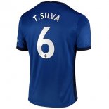 Maillot Chelsea NO.6 T. Silva Domicile 2020 2021 Bleu