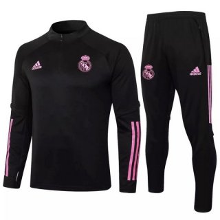 Survetement Real Madrid 2020 2021 Noir Rose