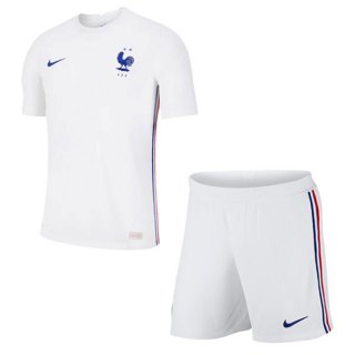 Maillot France Exterieur Enfant 2020 Blanc