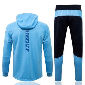 Sweat Shirt Capuche Ensemble Complet Marseille 2022 2023 Bleu