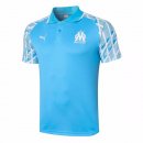 Polo Marseille 2020 2021 Bleu Clair Blanc