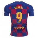 Maillot Barcelona NO.9 Suarez Domicile 2019 2020 Bleu Rouge