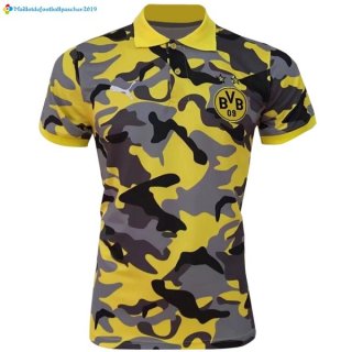 Polo Borussia Dortmund 2017 2018 Jaune Gris Polo Borussia Dortmund 2017 2018 Jaune Gris