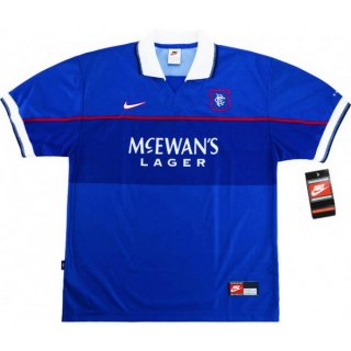 Thailande Maillot Rangers Domicile Retro 1997 1999 Bleu Thailande Maillot Rangers Domicile Retro 1997 1999 Bleu