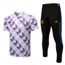 Polo Real Madrid Ensemble Complet 2022 2023 Blanc Purpura