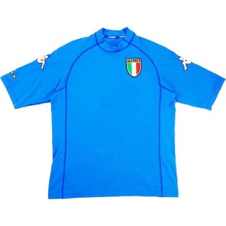 Thailande Maillot Italy Domicile Retro 2000 Bleu