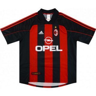 Maillot AC Milan Domicile Retro 2000 2002 Rouge Maillot AC Milan Domicile Retro 2000 2002 Rouge