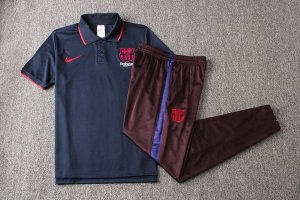 Polo Ensemble Complet Barcelona 2019 2020 Bleu Marine Bordeaux