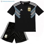 Maillot Argentine Exterieur Enfant Ensemble 2018 Noir Bleu