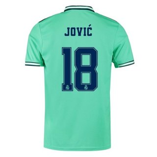 Maillot Real Madrid NO.18 Jovic Third 2019 2020 Vert Maillot Real Madrid NO.18 Jovic Third 2019 2020 Vert