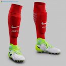 Chaussette Domicile Atlético de Madrid 2017 2018 Rouge